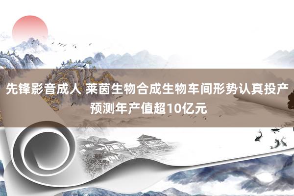 先锋影音成人 莱茵生物合成生物车间形势认真投产 预测年产值超10亿元