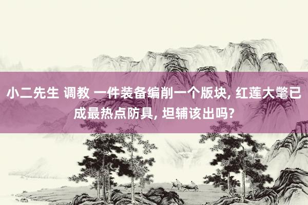 小二先生 调教 一件装备编削一个版块， 红莲大氅已成最热点防具， 坦辅该出吗?