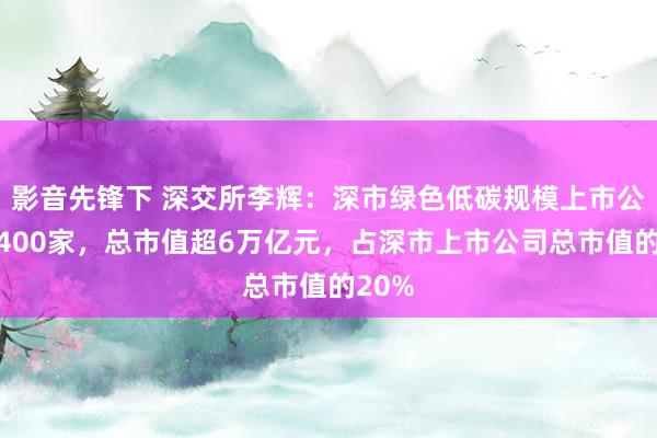 影音先锋下 深交所李辉：深市绿色低碳规模上市公司近400家，总市值超6万亿元，占深市上市公司总市值的20%