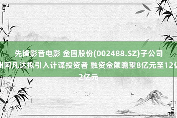 先锋影音电影 金固股份(002488.SZ)子公司杭州阿凡达拟引入计谋投资者 融资金额瞻望8亿元至12亿元