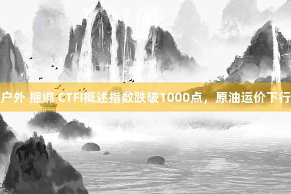 户外 捆绑 CTFI概述指数跌破1000点，原油运价下行