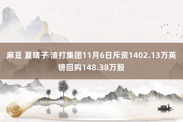 麻豆 夏晴子 渣打集团11月6日斥资1402.13万英镑回购148.38万股