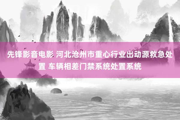 先锋影音电影 河北沧州市重心行业出动源救急处置 车辆相差门禁系统处置系统